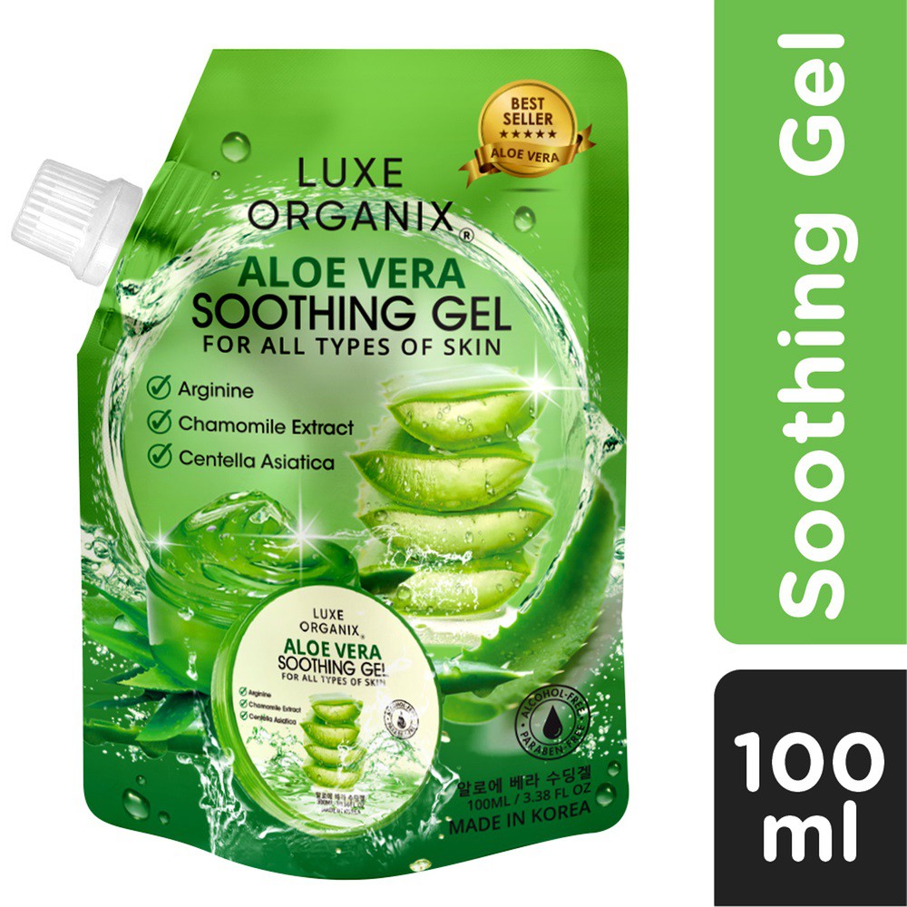 Luxe Organix Aloe Vera Soothing Gel 99.85 Percent 100ml Shopee