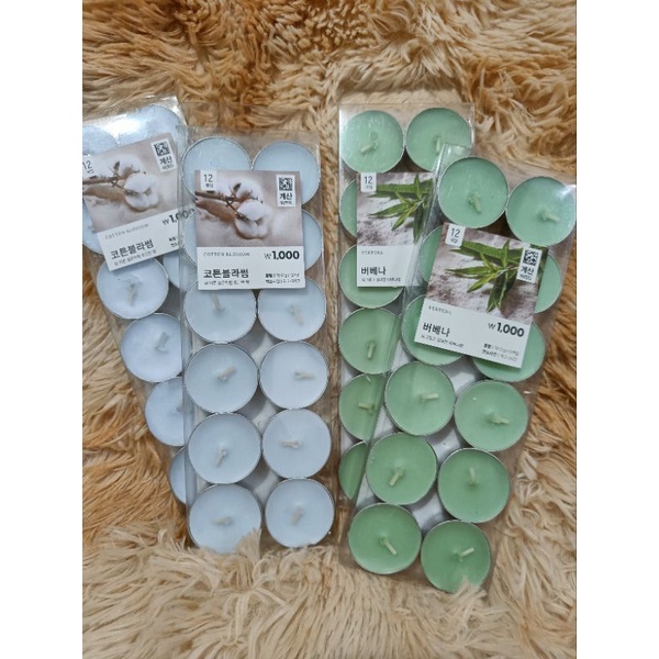 Daiso Korea Scented Candles 12pcs Shopee Philippines