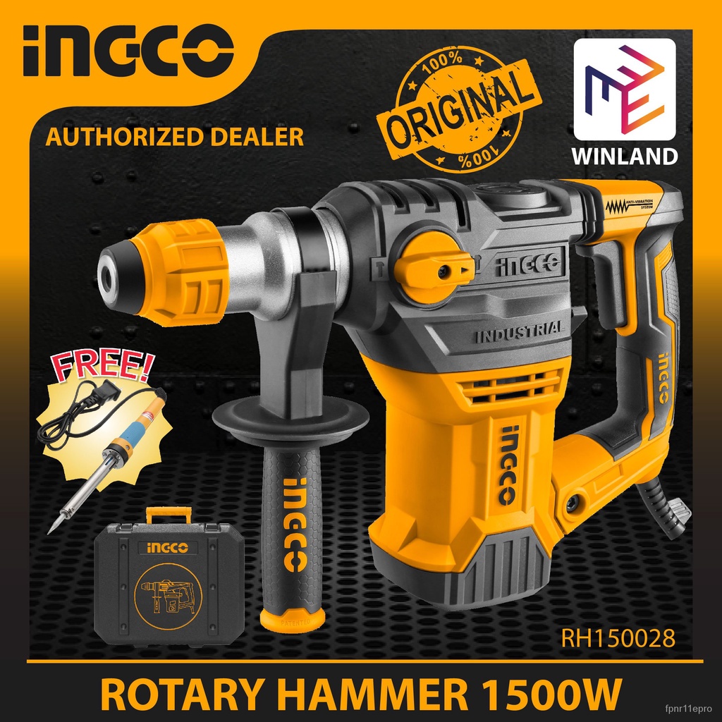 INGCO Tools Original Industrial Rotary Hammer Drill / Chipping Gun
