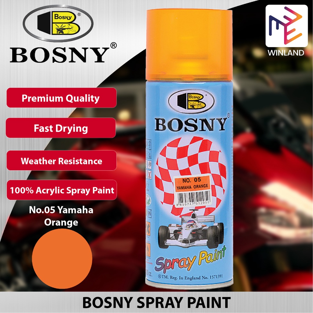 Bosny Candy Tone Spray Paint No.05 Yamaha Orange Spraypaint *WINLAND