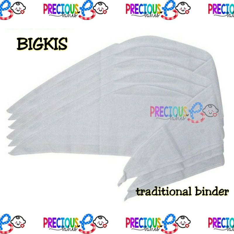 Bigkis Traditional Style Baby Belly Binder Cotton and Perlin precious