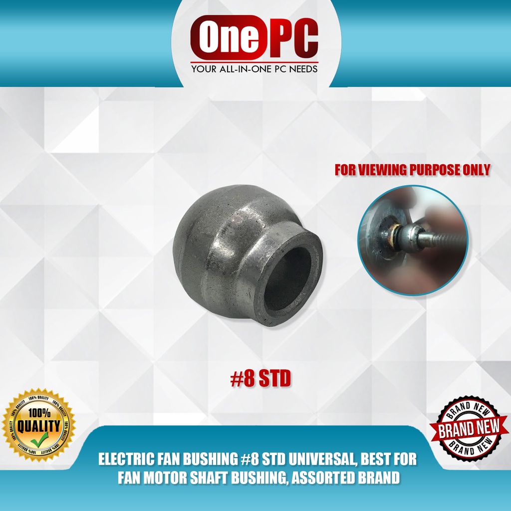 ELECTRIC FAN BUSHING 8 STD UNIVERSAL, BEST FOR FAN MOTOR SHAFT BUSHING