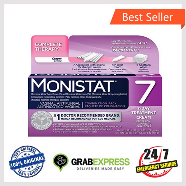 ONHAND! Monistat 7day Yeast Infection Treatment Cream Shopee