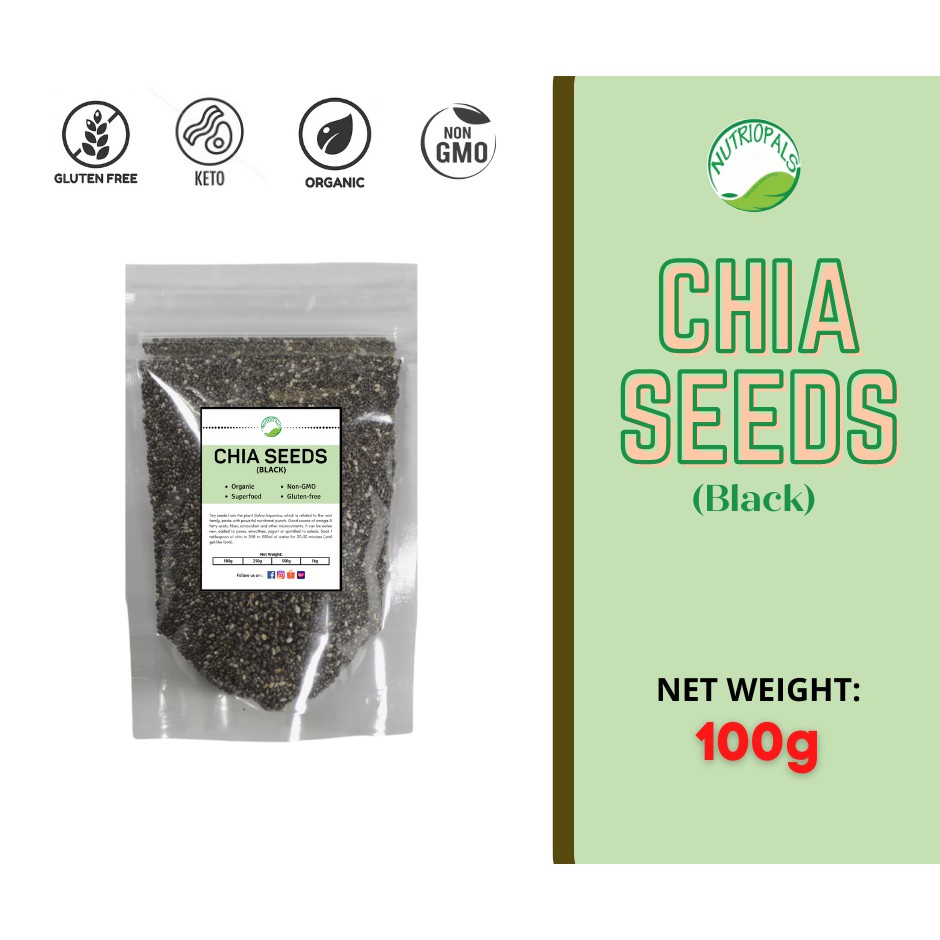 CHIA SEEDS 100 GRAMS TRIAL PACK Shopee Philippines