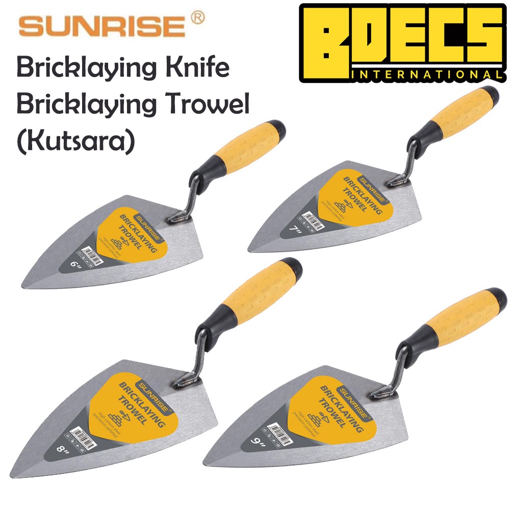 Sunrise Bricklaying Knife Bricklaying Trowel Pointed Kutsara Heavy Duty