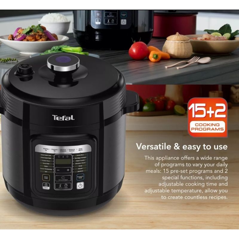 TEFAL HOME CHEF SMART MULTICOOKER / PRESSURE COOKER Shopee Philippines