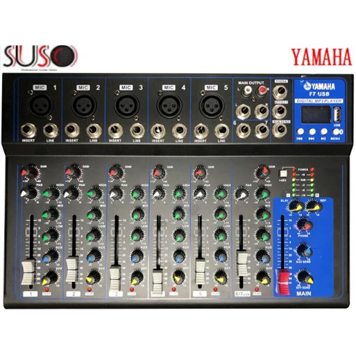 Yamaha F7USB 7 Channel Professional Mixer MP3 player with USB port