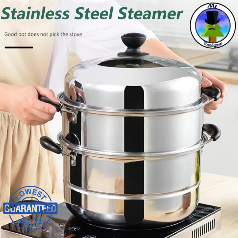 COD Steamer Multifunction High Quality Stainless Steel 3 Layer Pots