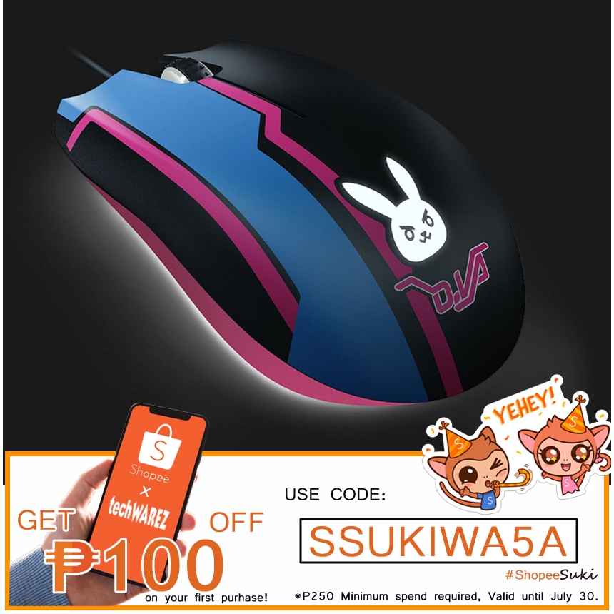 Razer Abysuss Elite D.Va Overwatch Gaming Mouse Shopee