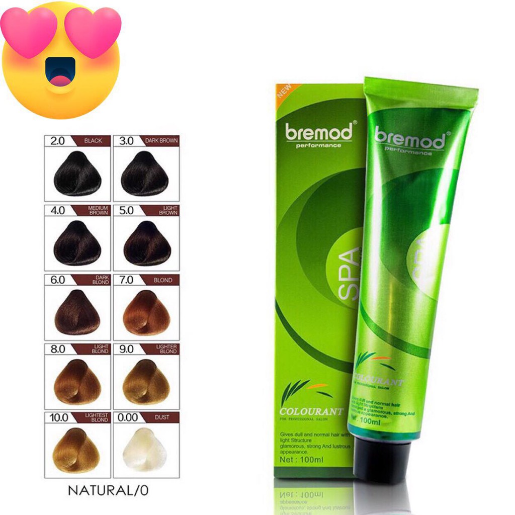 Bremod Hair Color Dye 100ml 2/0 3/0 4/0 5/0 6/0 7/0 8/0 9/0 10/0 0/00