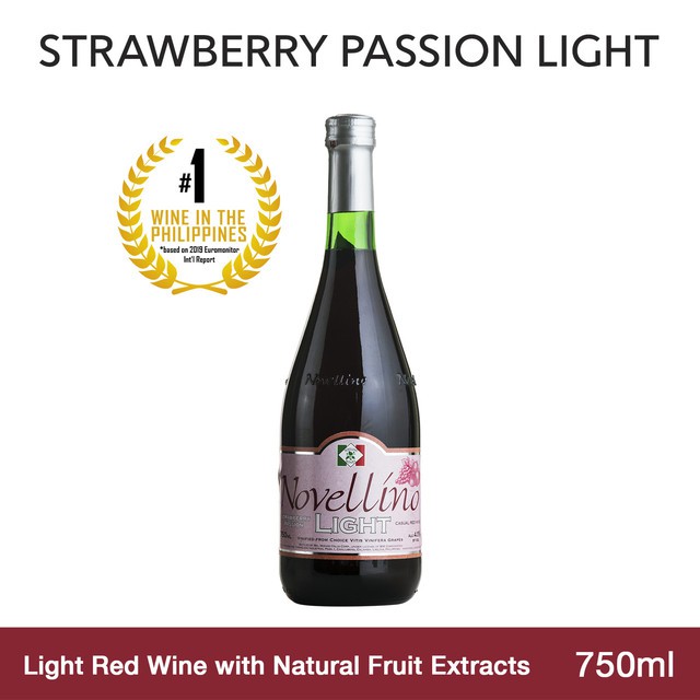 Novellino Strawberry Passion Light Red Wine 750 mL Shopee Philippines