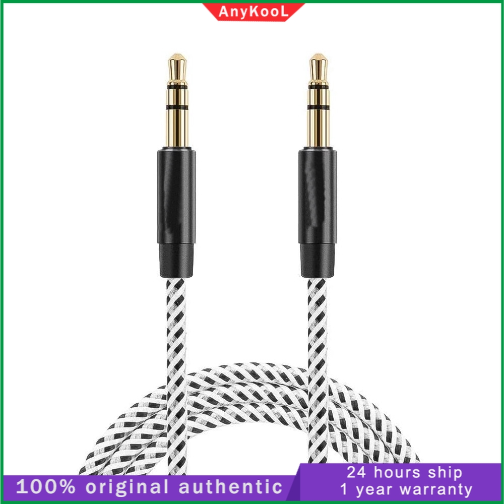 Aux Cable DC 3.5mm Auxiliary Stereo Audio Cables Slim and Soft Aux Cord