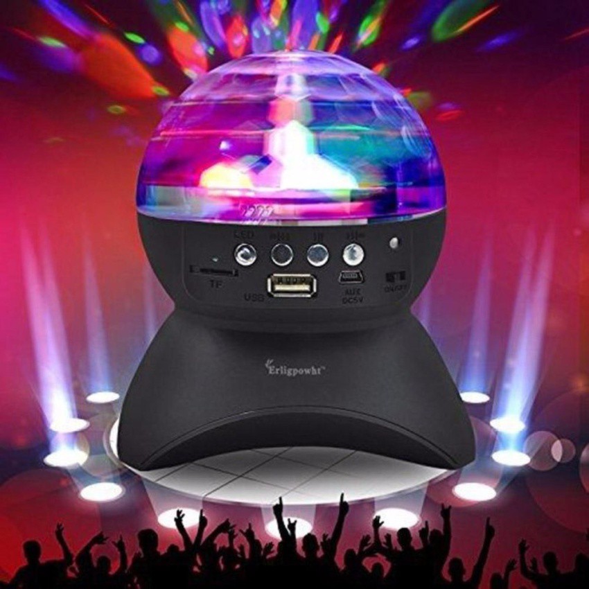 LED Crystal Ball Auto Rotating RGB Disco Light Music Player Shopee