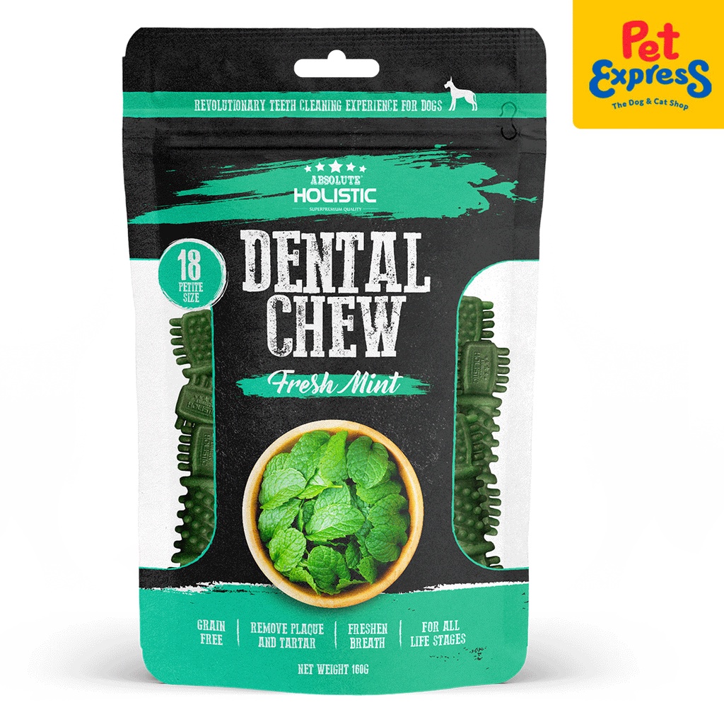 Absolute Holistic Dental Chew Mint Dog Treats 160g Shopee Philippines