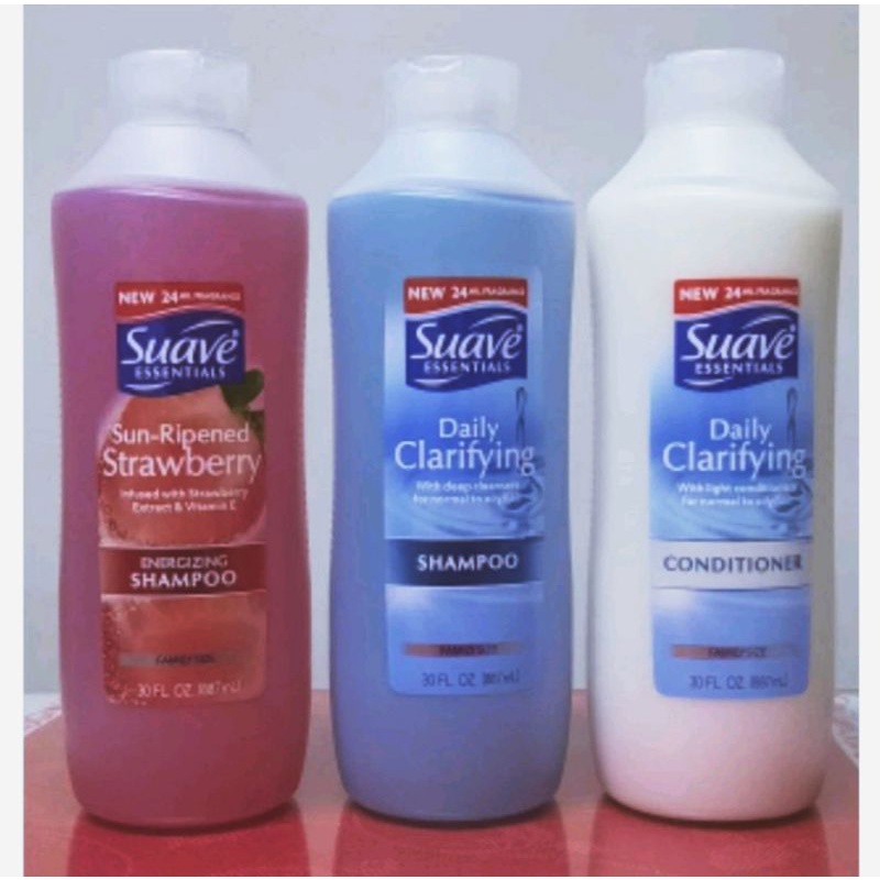 Authentic SUAVE Essentials Shampoo & Conditioner 887ML CGM Approved Shopee Philippines