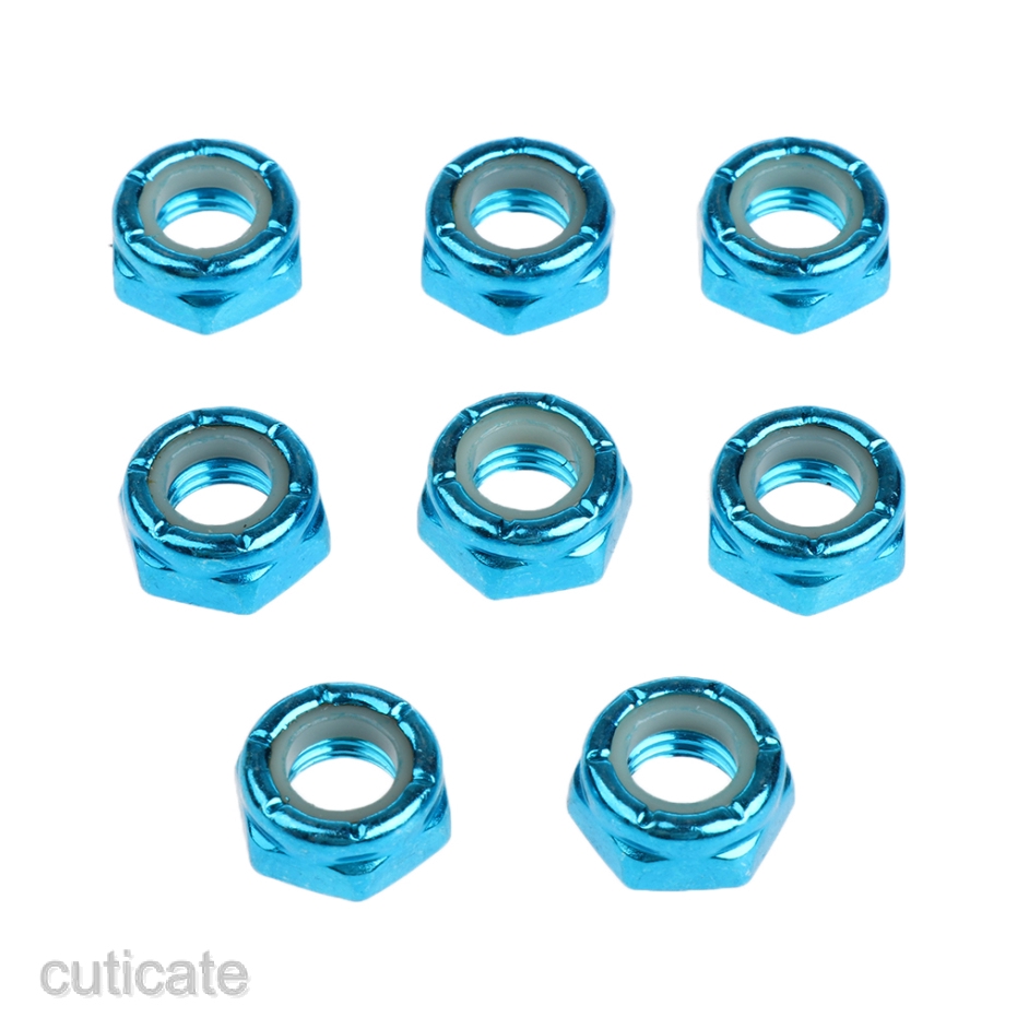 8pcs Skateboard Truck Wheel Axle Screw Nuts Replacement Longboard Hardware Shopee Philippines