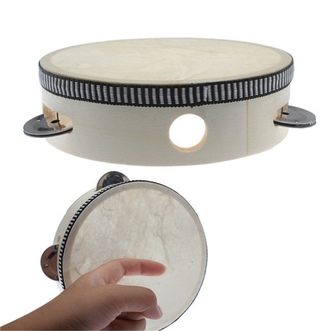 Log Color 6 Inch Tambourine Children Dance Tambourine Percussion