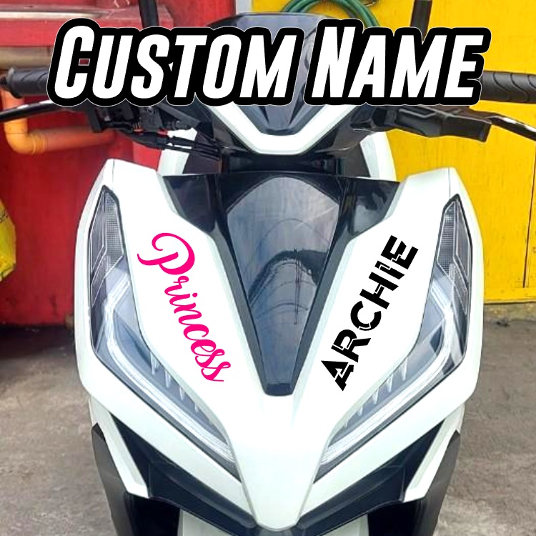 CUSTOM Name Decal Sticker for Motorcycle Stickers Motor Gift Giveaways
