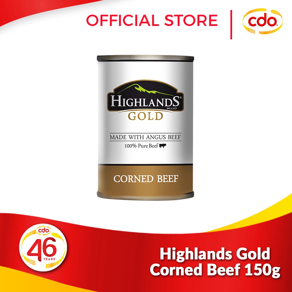 Highlands Gold Corned Beef 150g Shopee Philippines