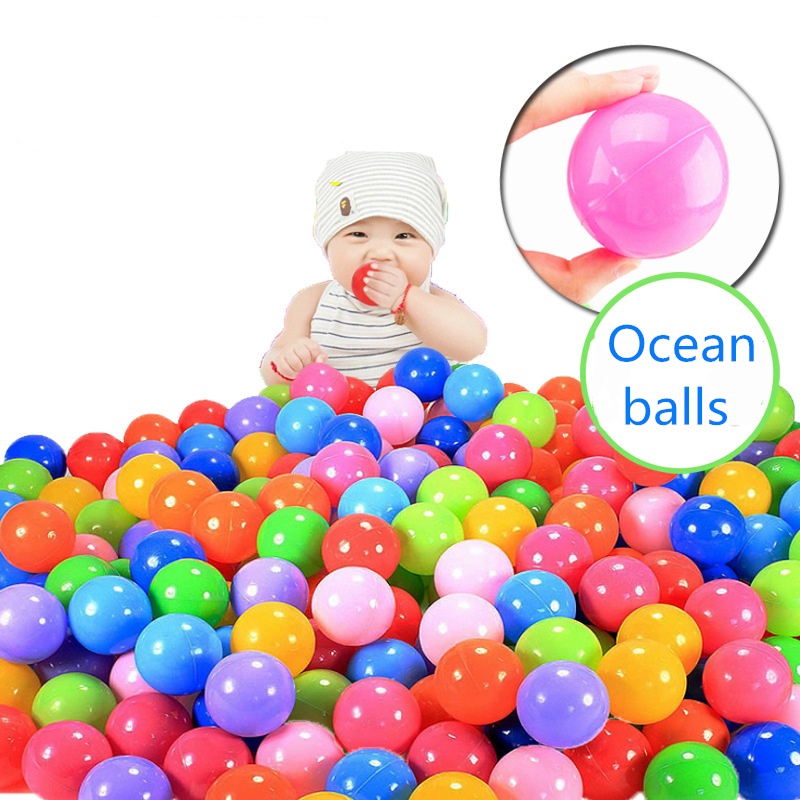 Answer1998 10 Pcs Multicoloured Soft Pit Balls Plastic Play Balls Ocean