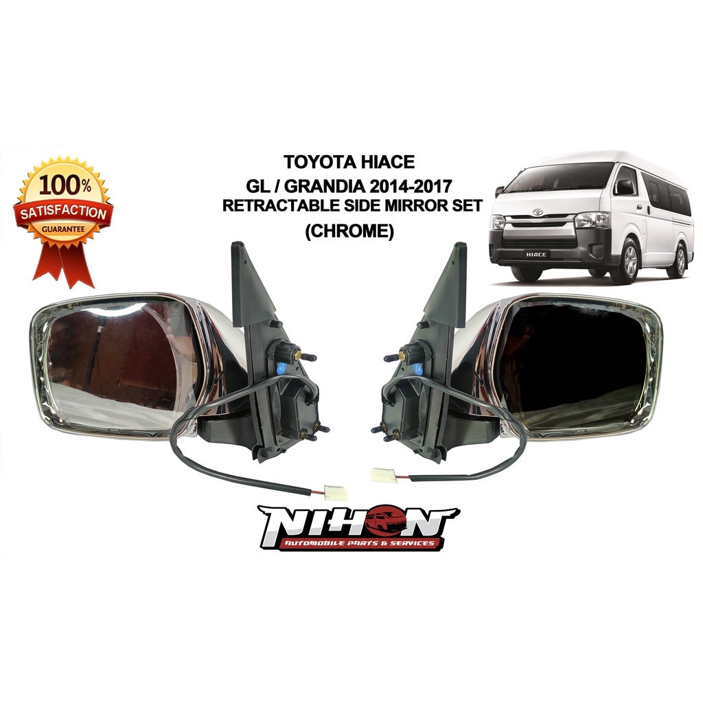 TOYOTA HIACE GL/SUPER GRANDIA 20152018 RETRACTABLE SIDE MIRROR SET