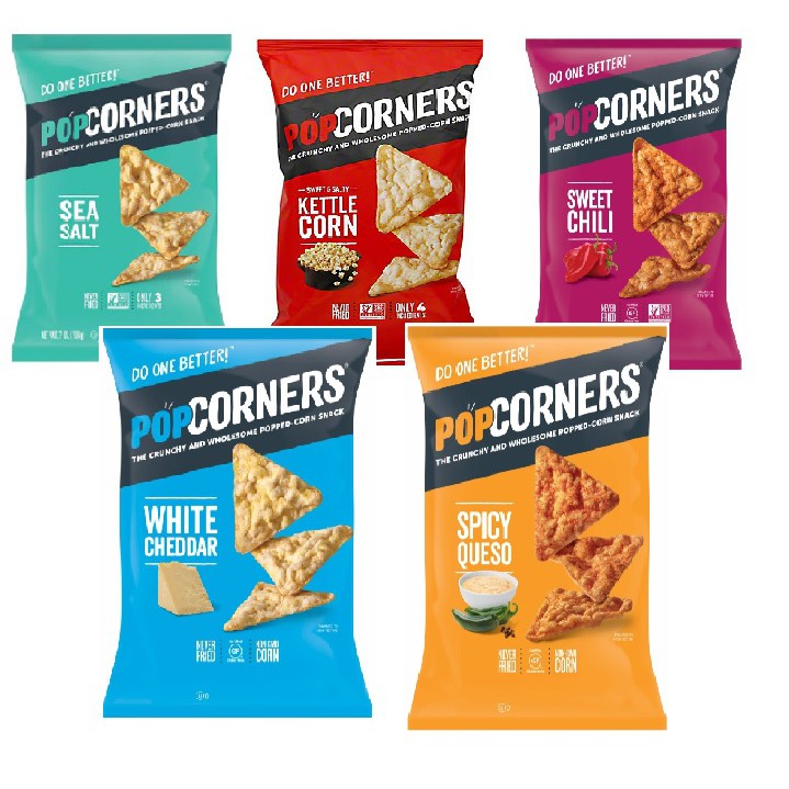 Popcorners 198g Popped Corn Snack Kettle Corn Gluten Free Shopee