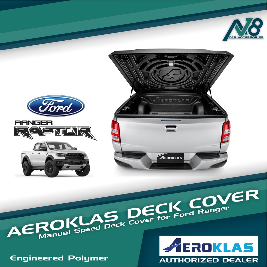 Aeroklas Speed Deck Pickup Truck Tonneau Cover Ford Ranger Raptor 2015