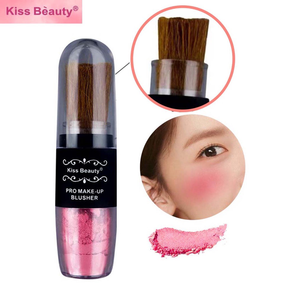 Kiss Beauty Blusher 2.5g Blush on with Brush Pro Makeup Long Lasting