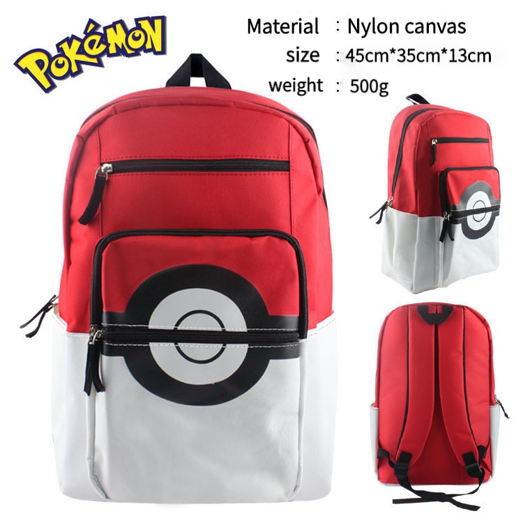 Pokemon Pokeball backpack Pokemon Go canvas school bag Shopee Philippines