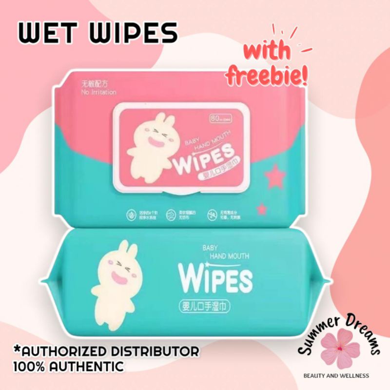 SUMMER DREAMS Organic Wet Wipes Alcohol Free Baby Wipes Tissue Shopee
