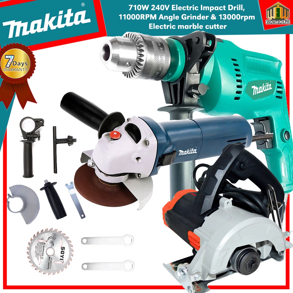 Makita Cordless Drill Set Barina Barena Drill Machine electric saw makita grinder cut off