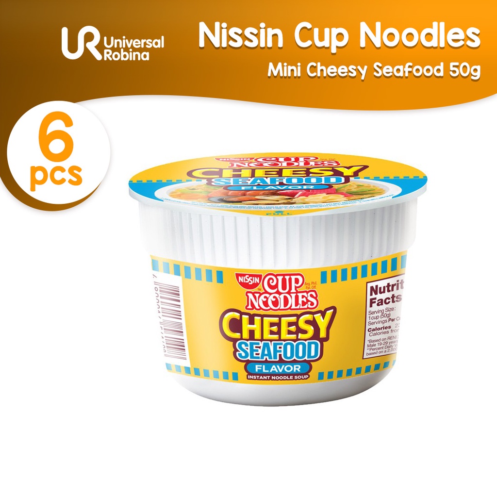 Nissin Cup Noodles Mini Cheesy Seafood (50g) x 6 Shopee Philippines