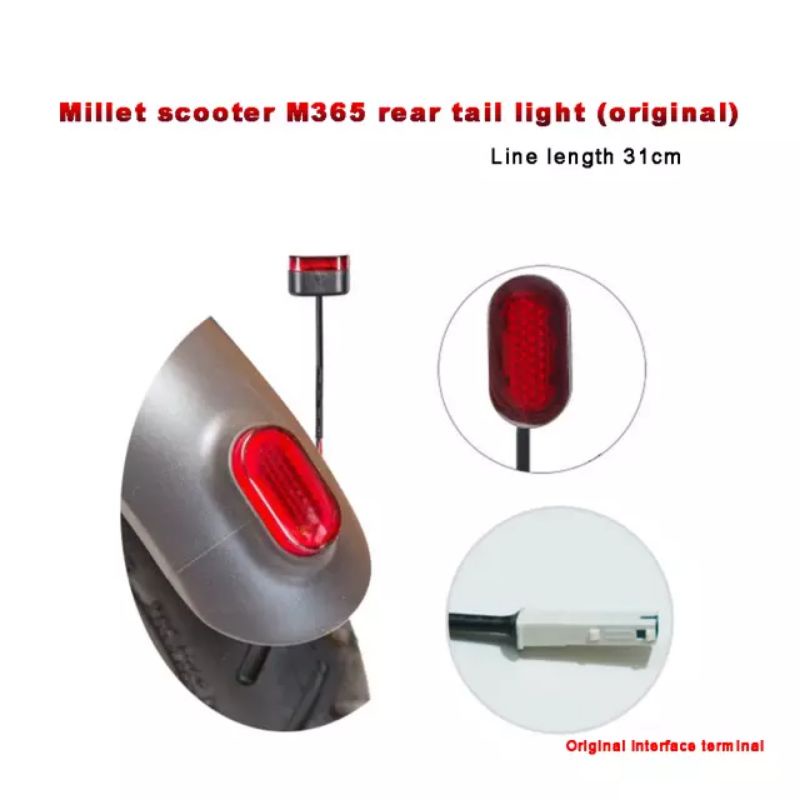 Xiaomi M365 electric scooter tail light break and night safety light