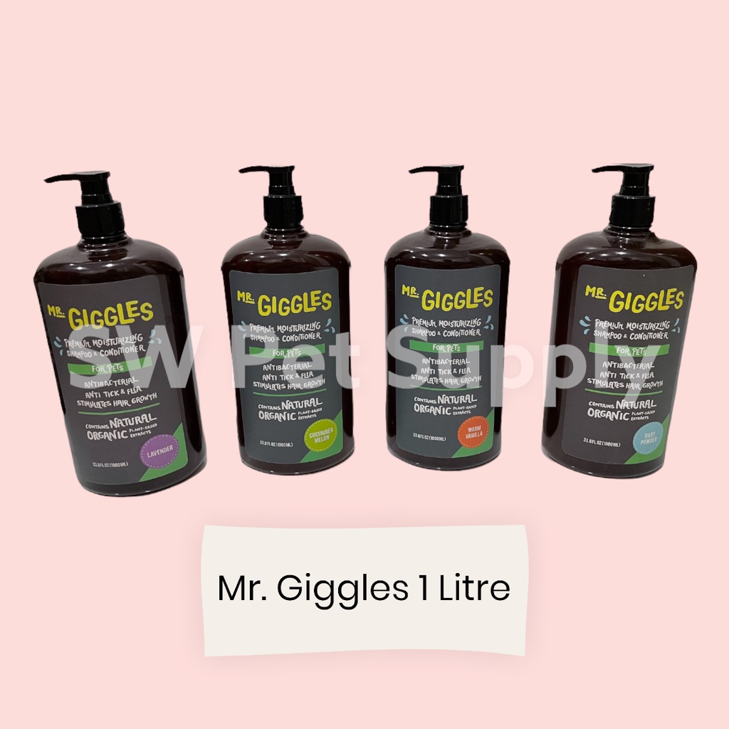 Mr.Giggles Shampoo and Conditioner 1L (AntiTick & Flea Dog) Shopee