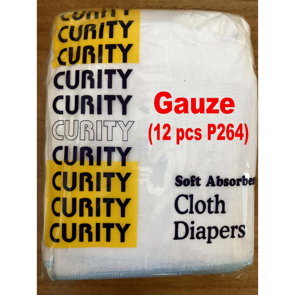 12 pcs Curity Gauze Lampin / Curity Gauze Baby Cloth Diaper Shopee