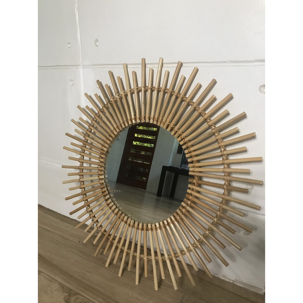25" Round Rattan Sunburst Mirror Shopee Philippines