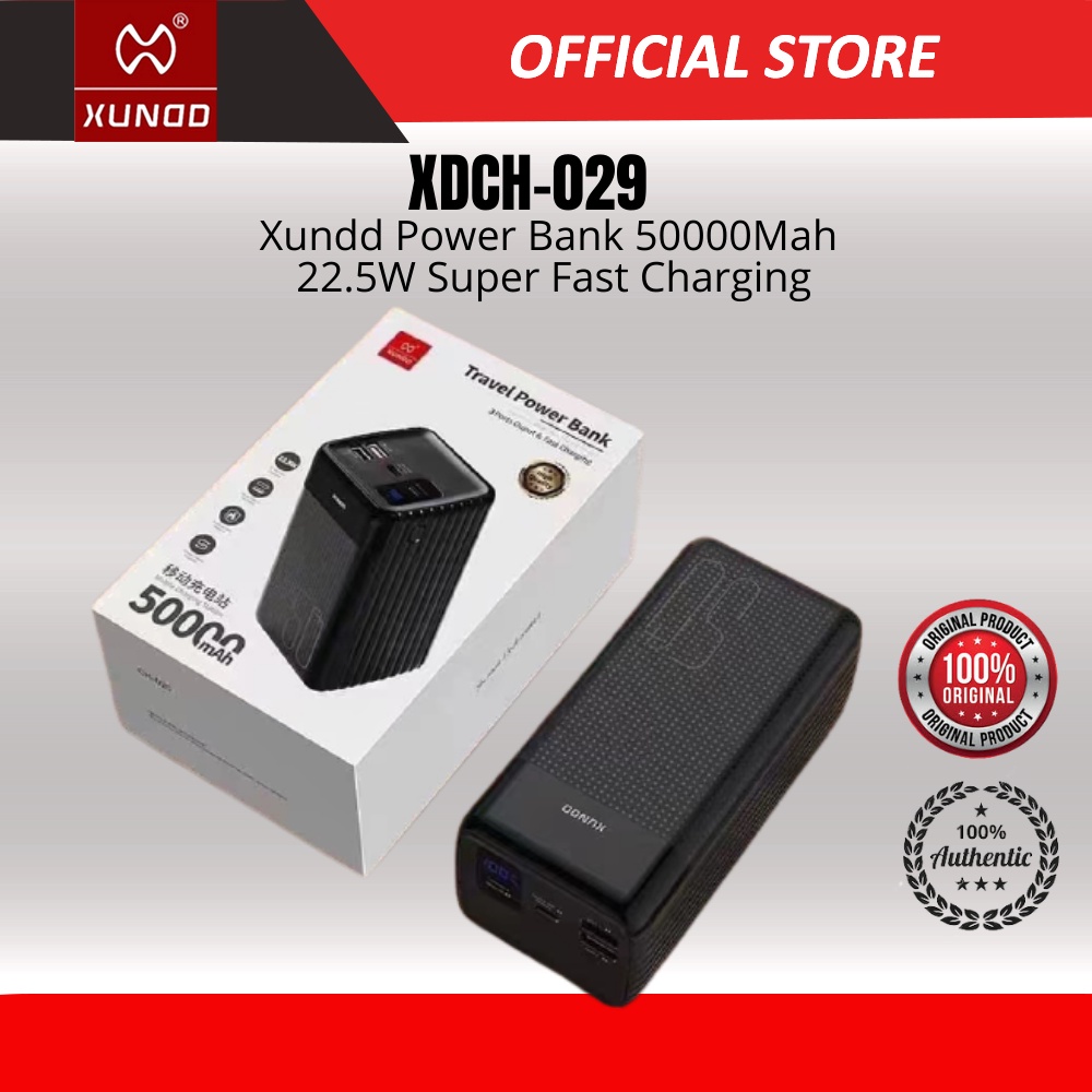 XUNDD Power Bank 50000Mah 22.5W Super Fast Charging Shopee Philippines