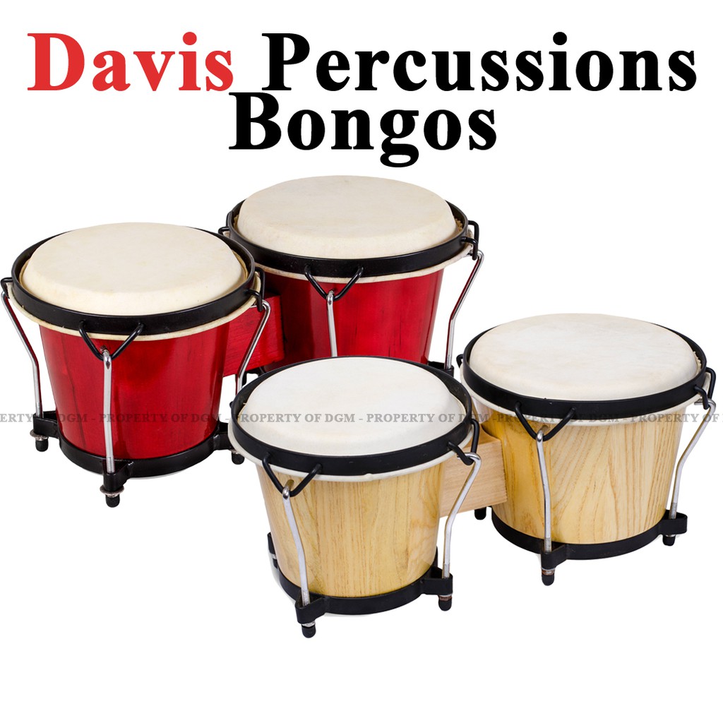 Bongos 6" + 7" Inch Percussion Double High Quality by Davis Shopee