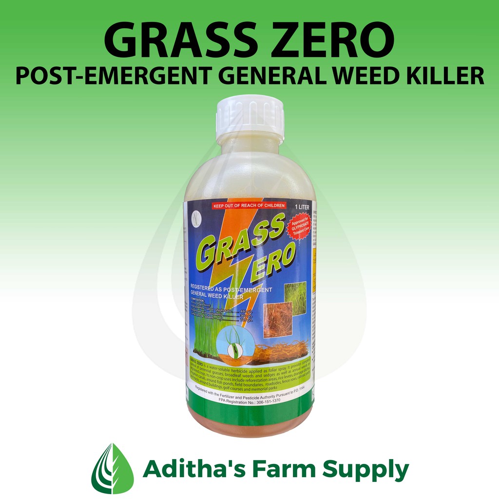 Herbicide Grass Zero (PostEmergent General Weed Killer) Glyphosate 1