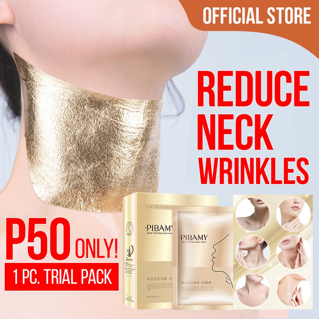 [1PC TRIAL PACK] AUTHENTIC PIBAMY GOLD Neck Mask, Neck Wrinkle Cream, Neck Anti Wrinkle by