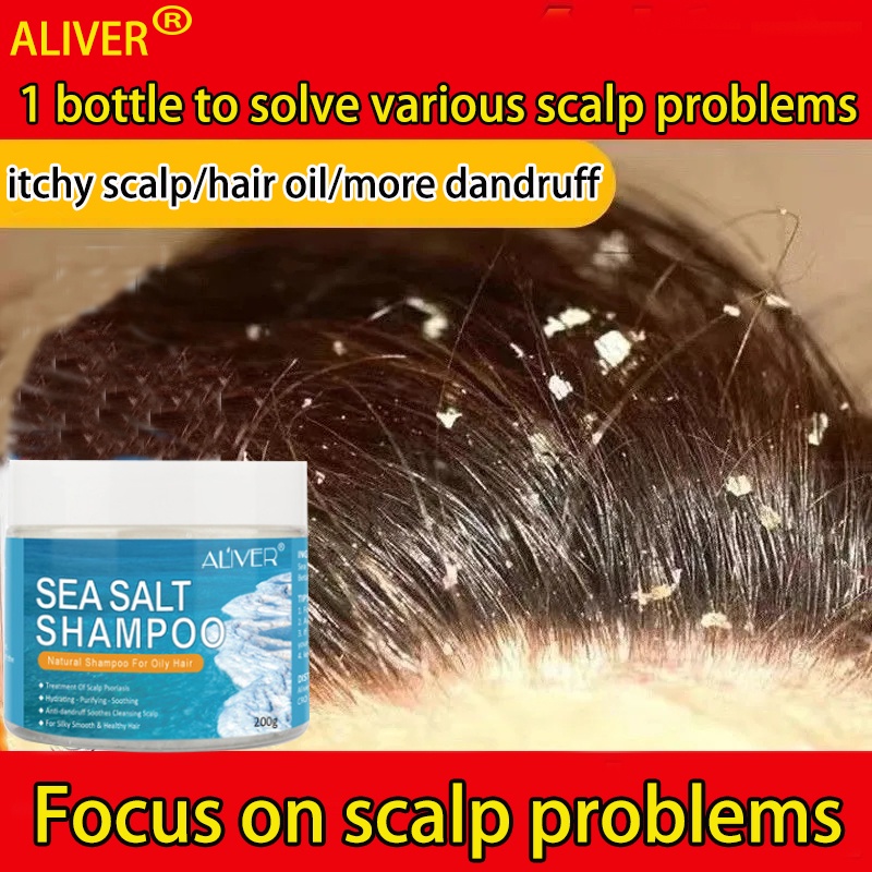 ALIVER Sea Salt Anti Dandruff Shampoo 200g For dandruff and scalp