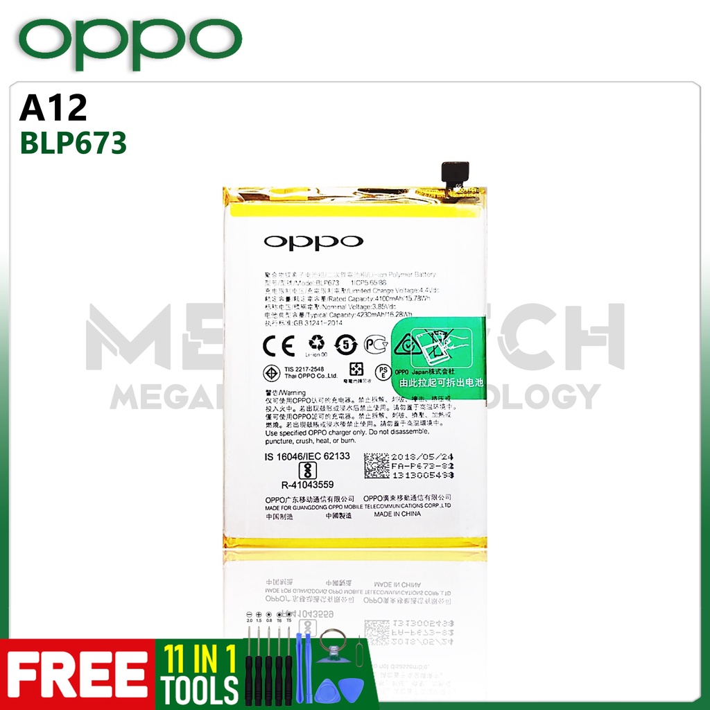 Original Oppo A12 Model BLP673 4230mAh Battery Shopee Philippines