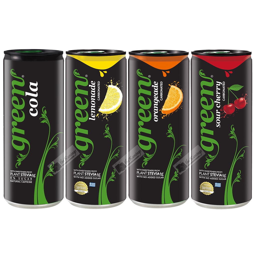 Green Cola Fruit Flavor Soda (330ml) Shopee Philippines