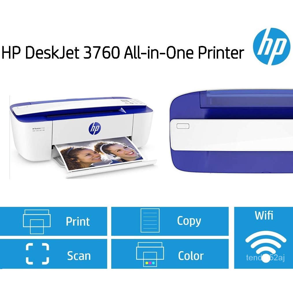 HP DeskJet 3760 AllinOne Printer with Ink, The world's smallest All