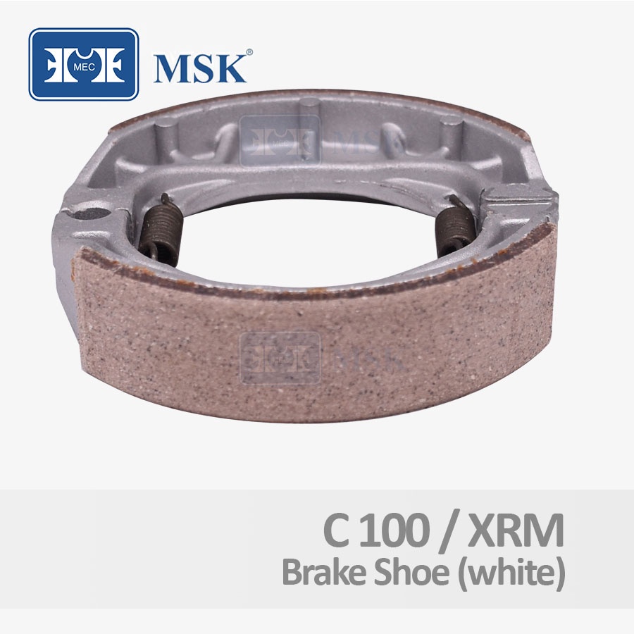 Honda C100/ XRM/Wave/DREAM Brake shoe white/red/gold "MSK" Shopee