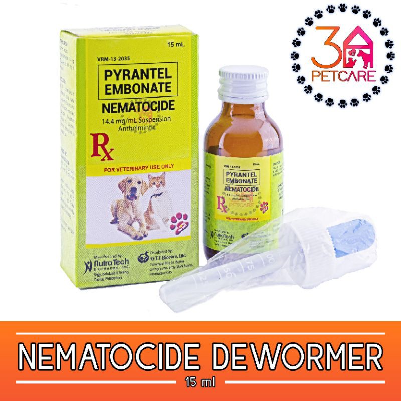 Nematocide Syrup Dewormer for Cats and Dogs (15ml) Shopee Philippines