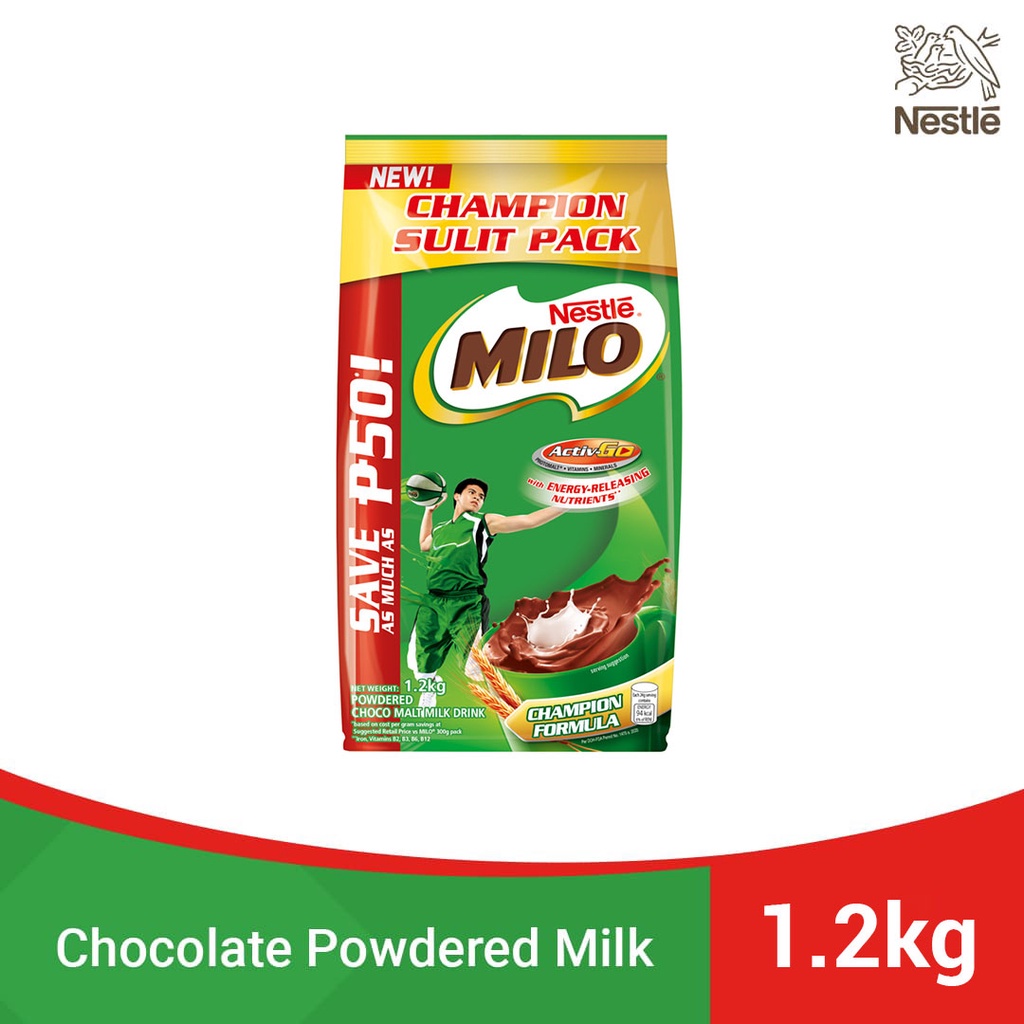 MILO Powdered Choco Malt Milk Drink 1.2kg Shopee Philippines
