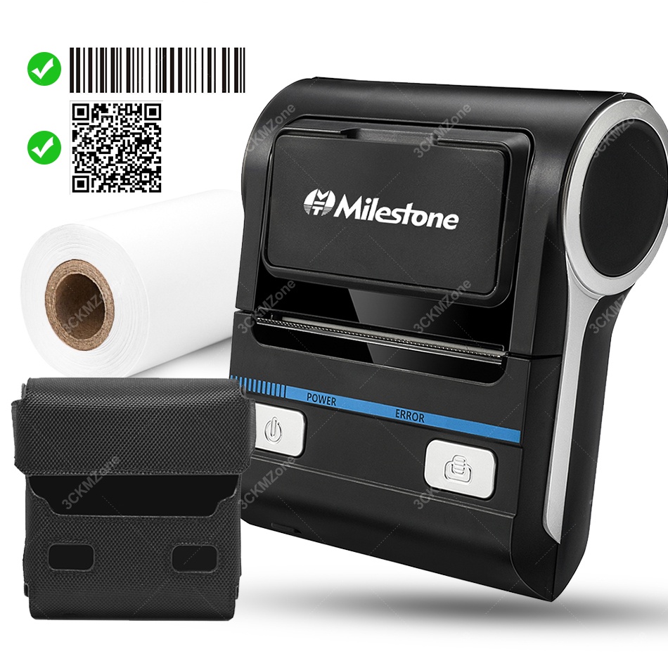 80mm Thermal Receipt Printer USB Bluetooth Mini Wireless Handhled POS