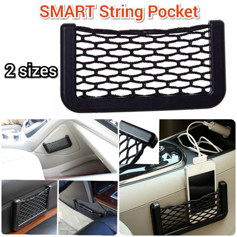 Net Bag Holder Pocket Organizer Seat Side Back Storage Car MOTOR ROOF