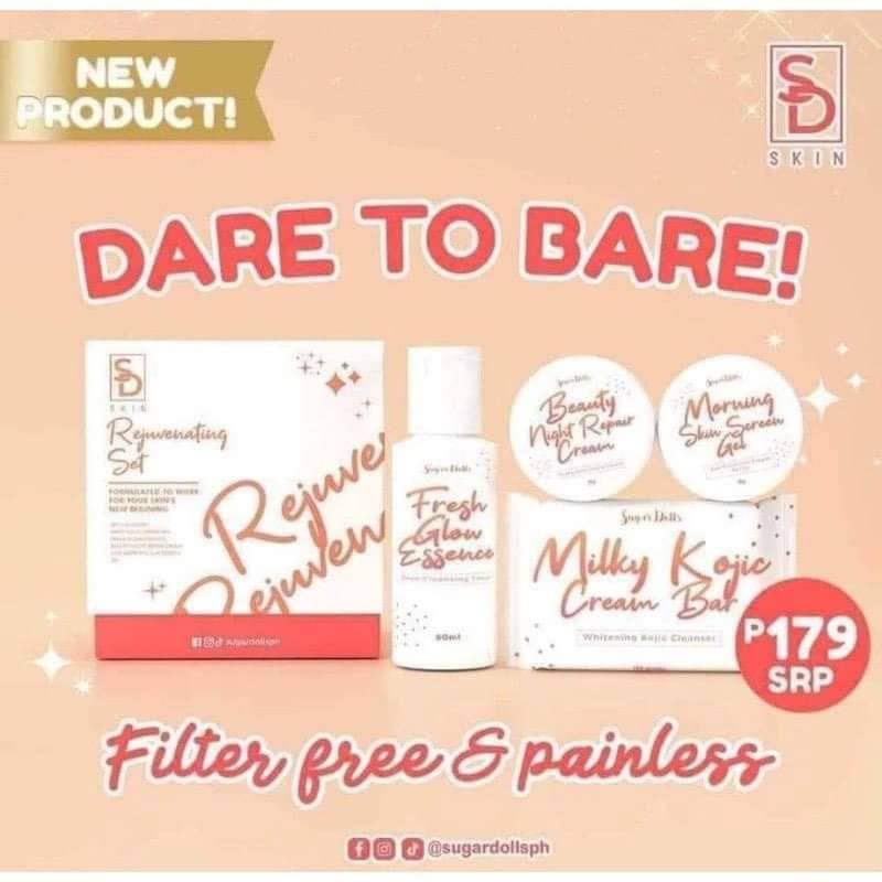 Sugar Dolls Rejuvenating Set (Bestpriced + Premium Freebie) Shopee